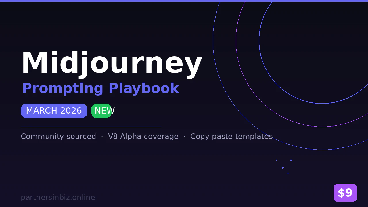 Midjourney Prompting Playbook — Mar 2026