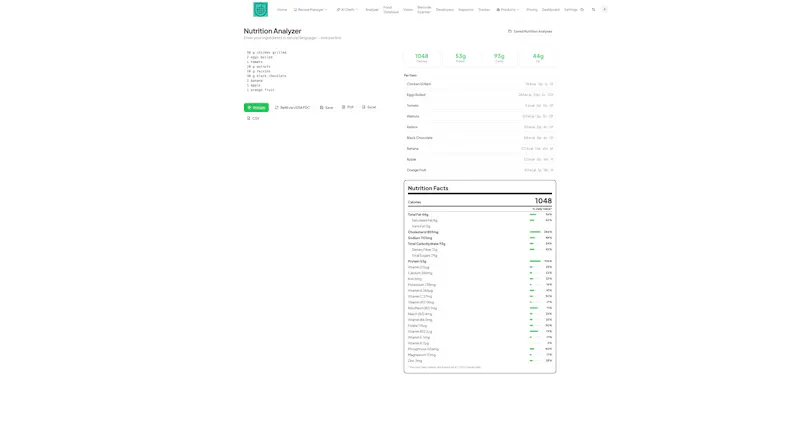 NutriDataX screenshot 2
