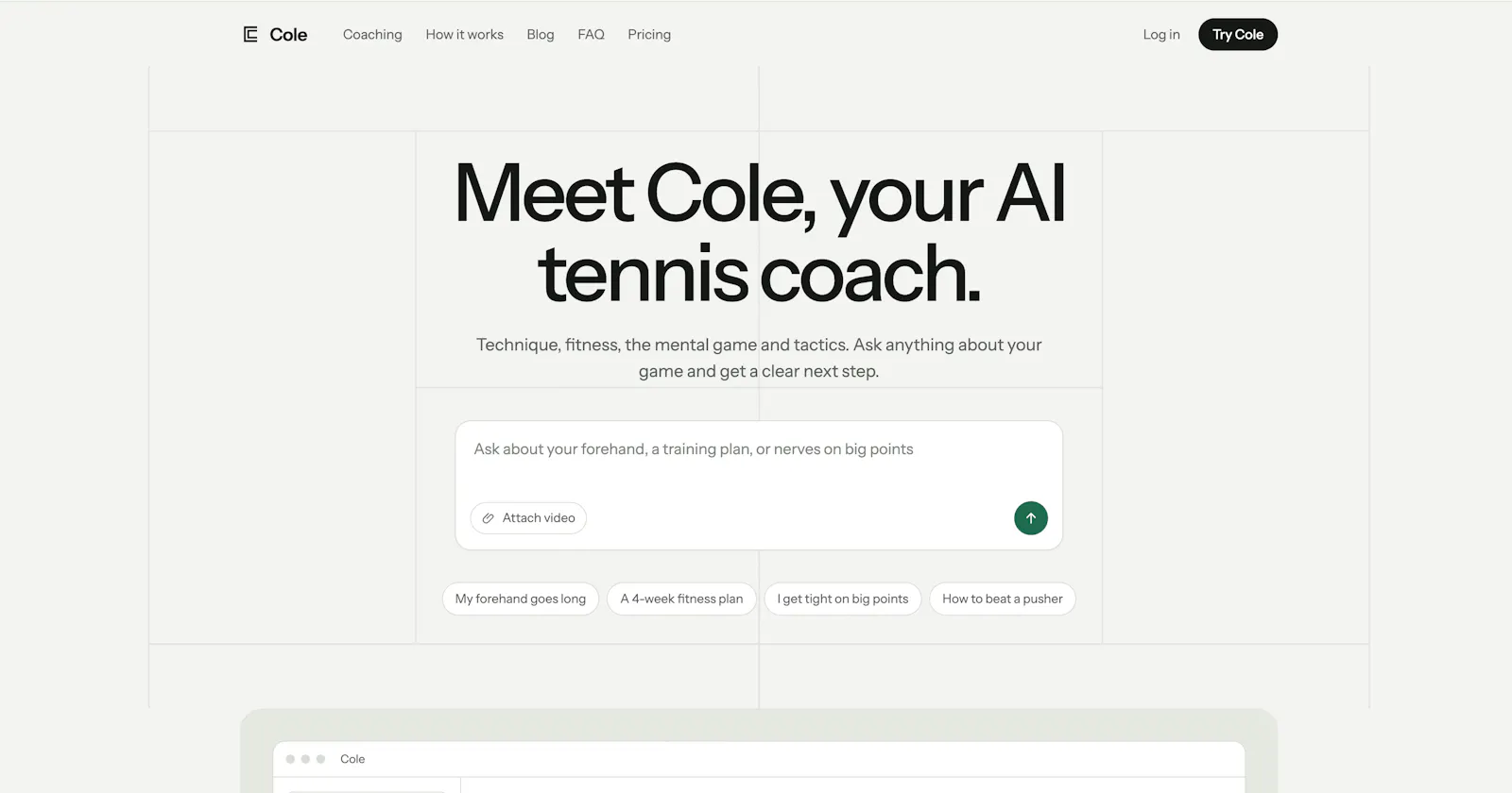 Cole screenshot 1