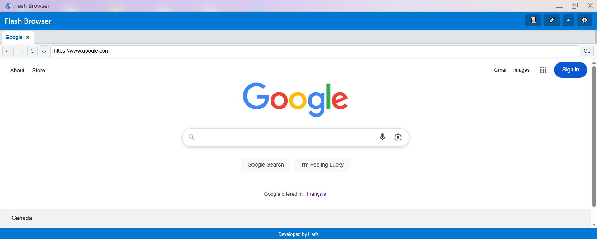 Flash Browser - Быстрый, элегантный, веб-браузер, созданный для ОС Putter медиа 2
