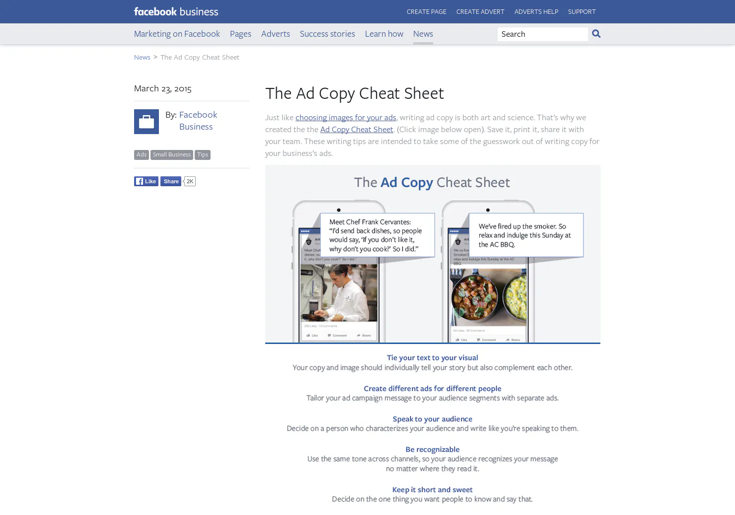 The Ad Copy Cheat Sheet