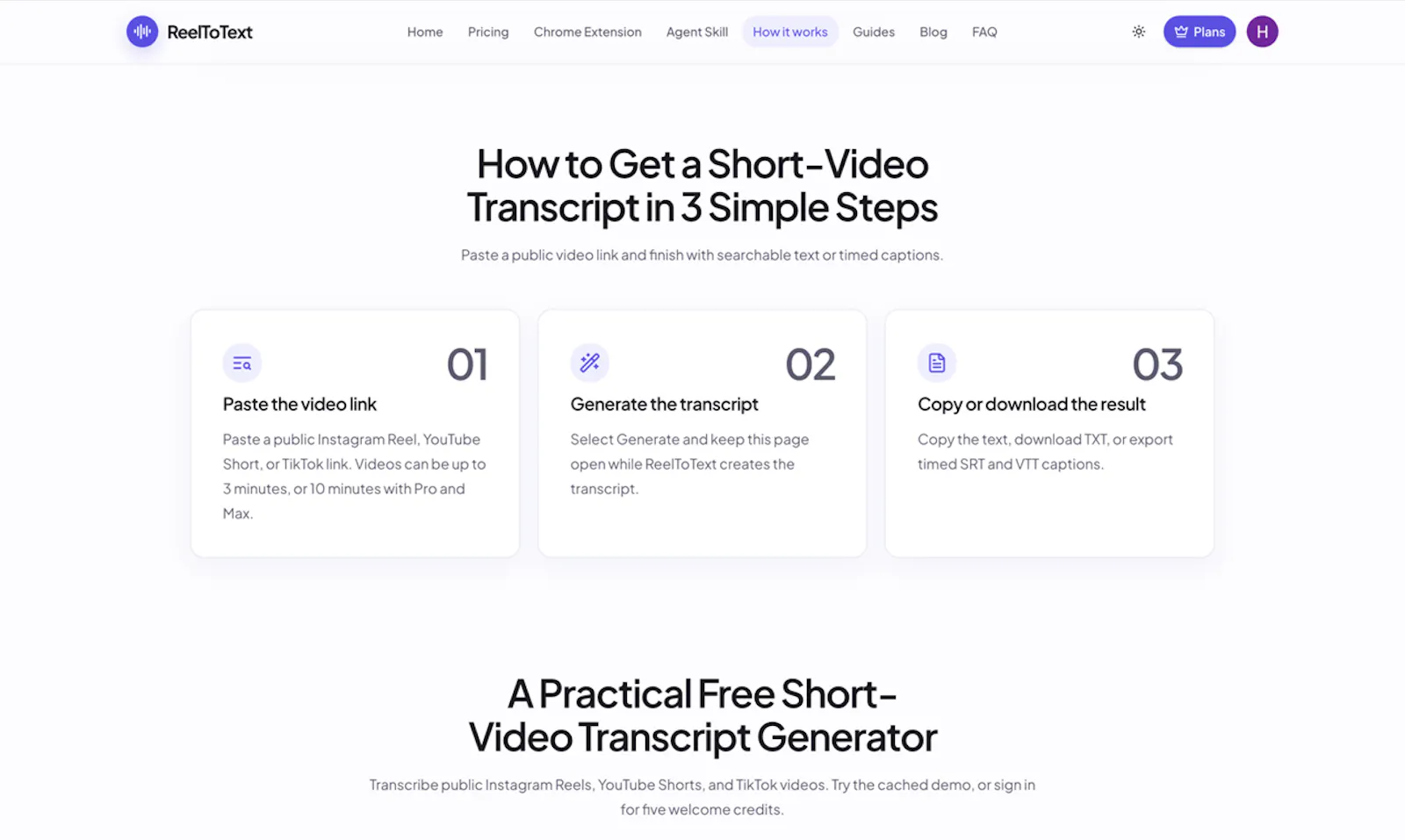 ReelToText screenshot 2
