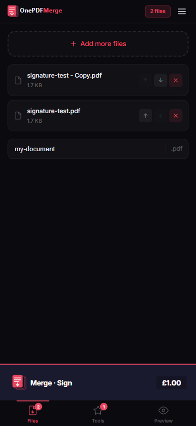 PDF Merge gallery image