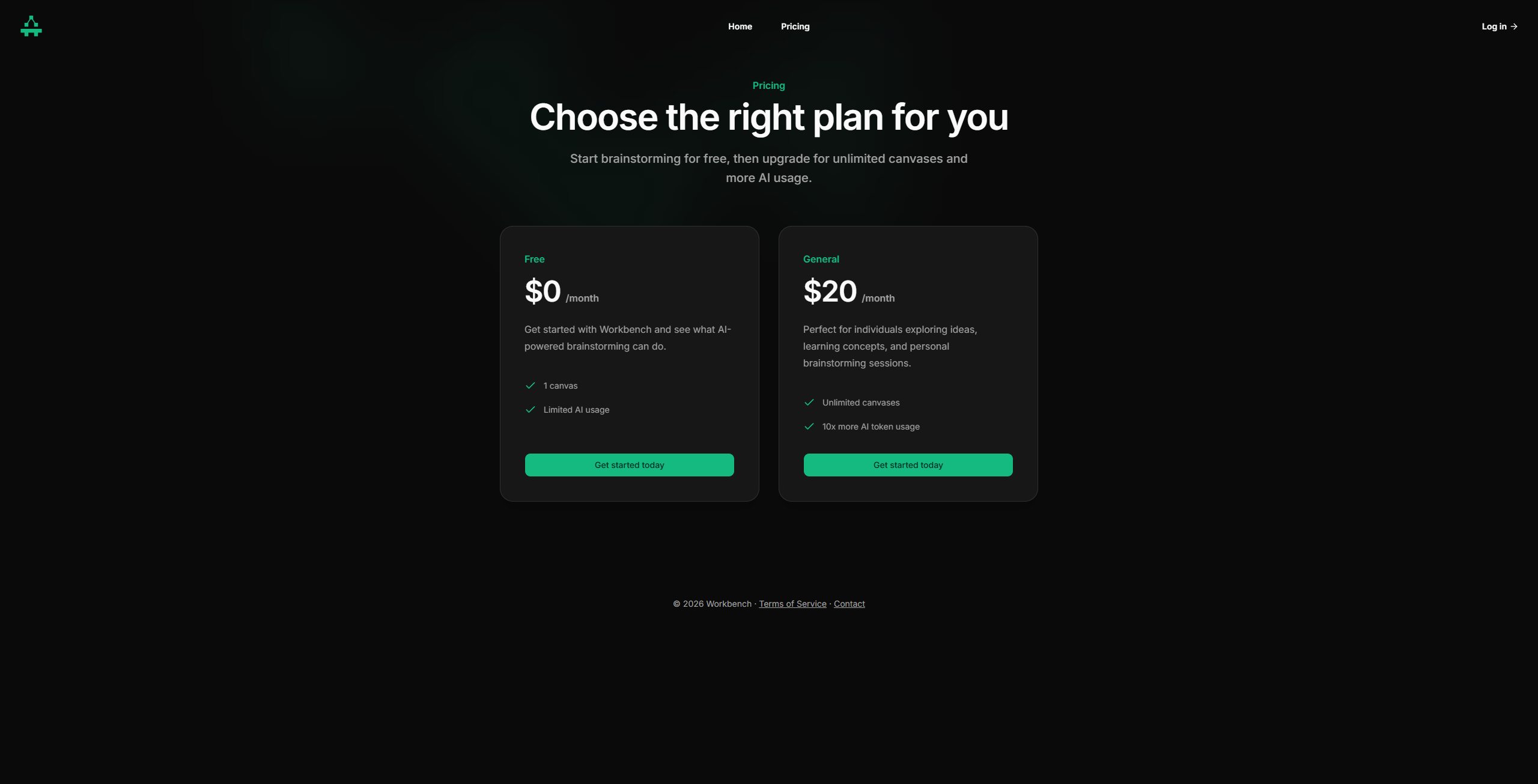 Workbench AI - Screenshot 2 showing product features and functionality