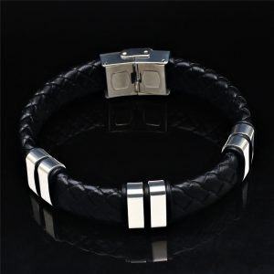 Noir: Men's Steel And Titanium Bracelet