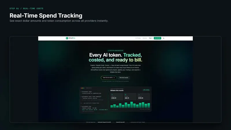 AICostPass screenshot 1 (video preview)