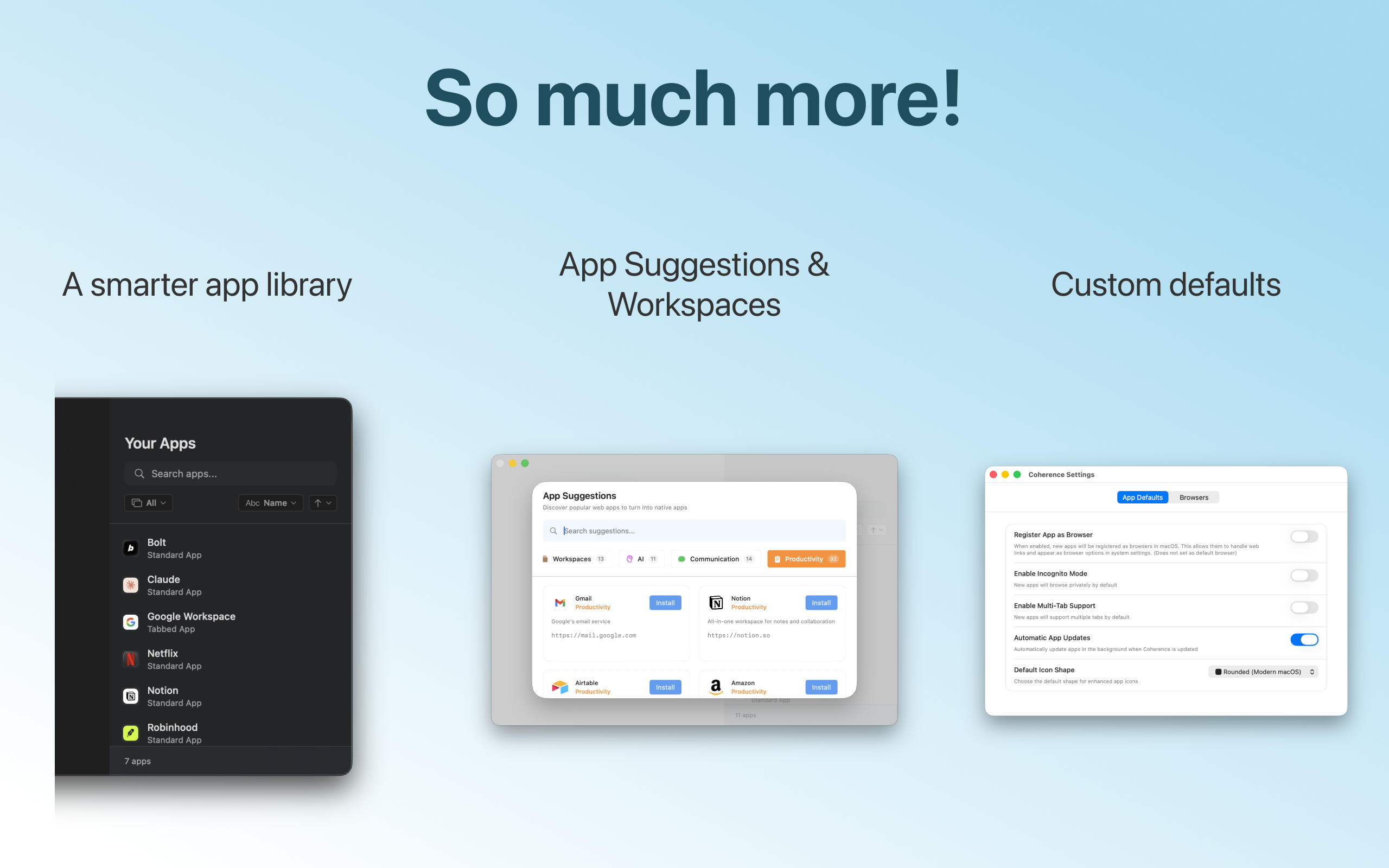 Média Cohérence x5 pour macOS - Transformez les sites Web en applications Mac isolées à l'aide de Chrome 5
