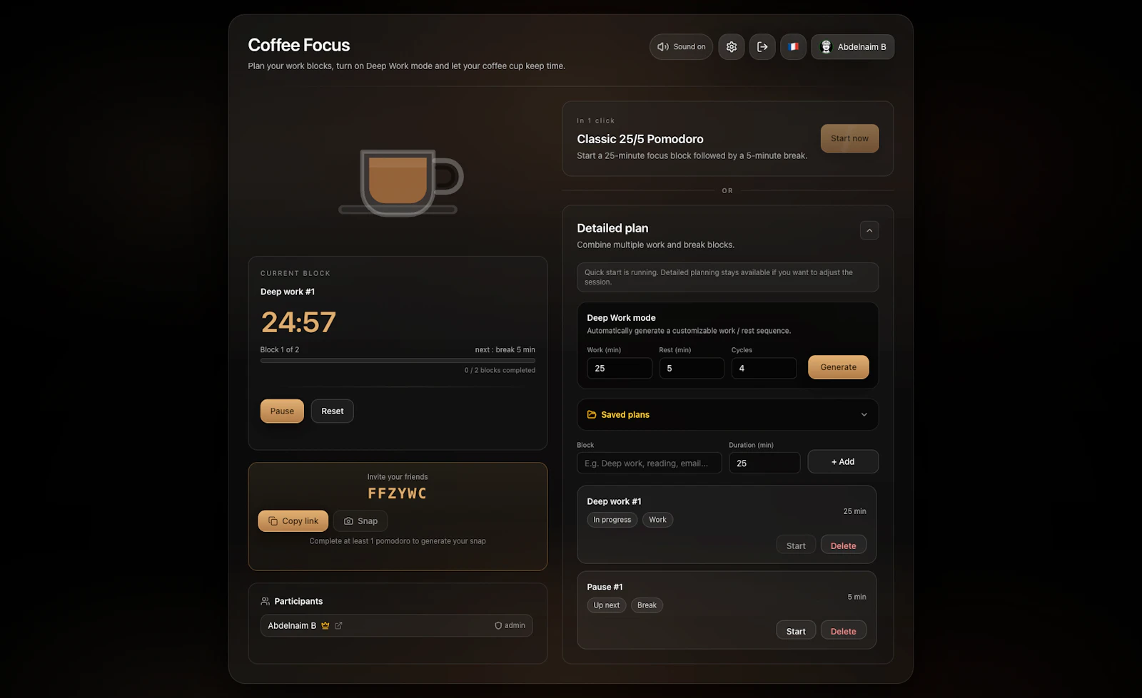 Coffee Focus screenshot 1