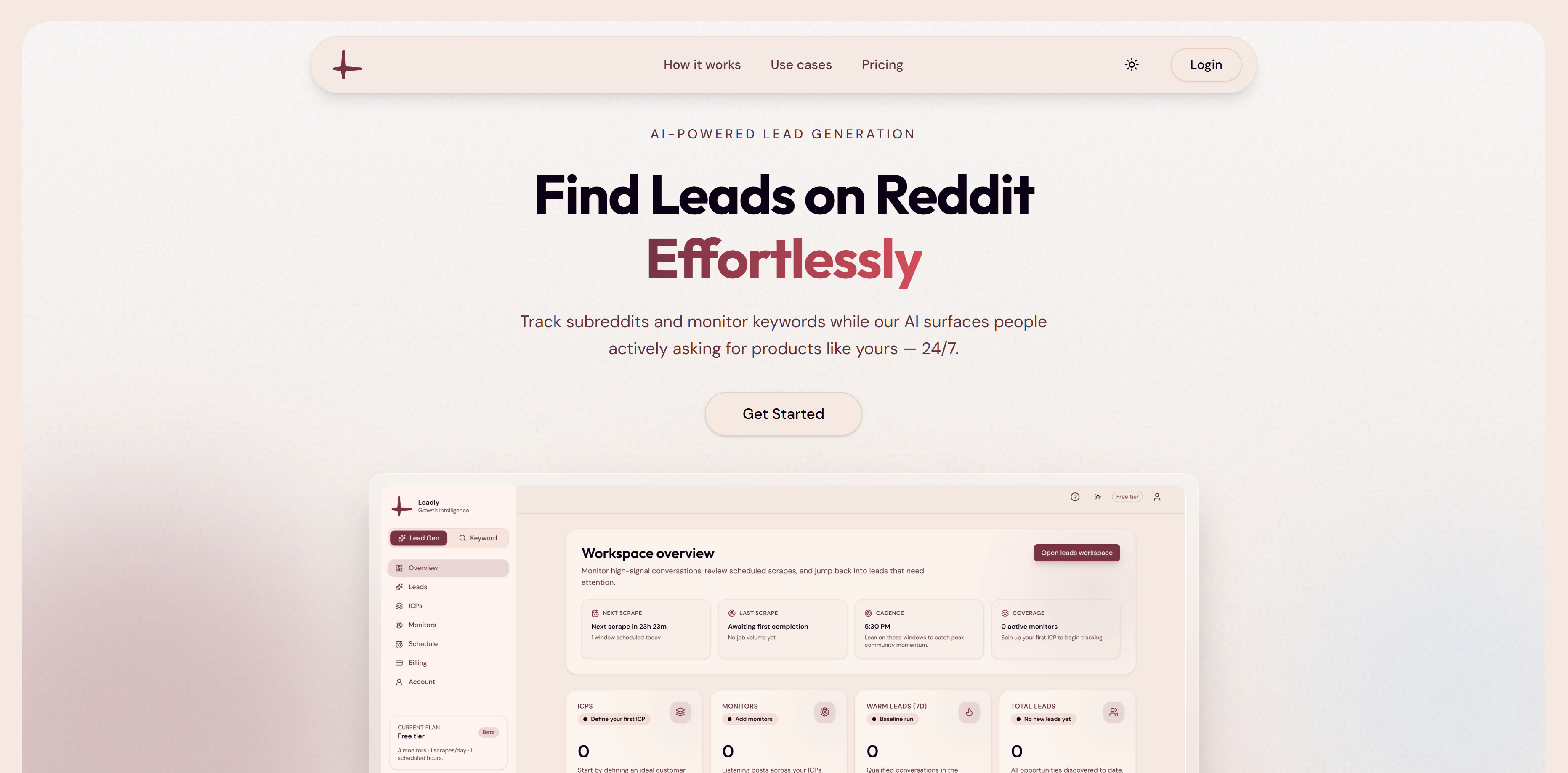 Leadly - Screenshot 2 showing product features and functionality