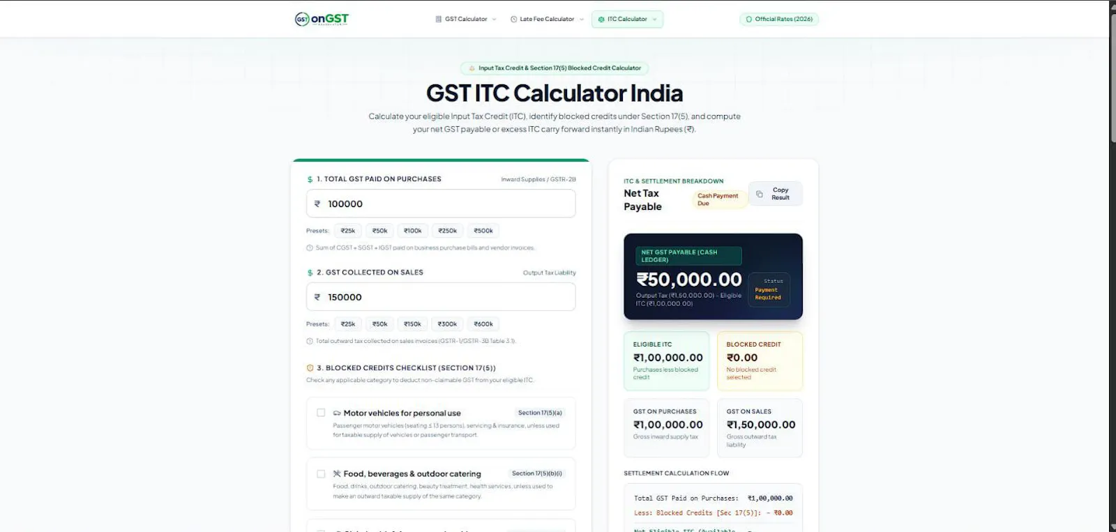 onGST Calculator screenshot 3