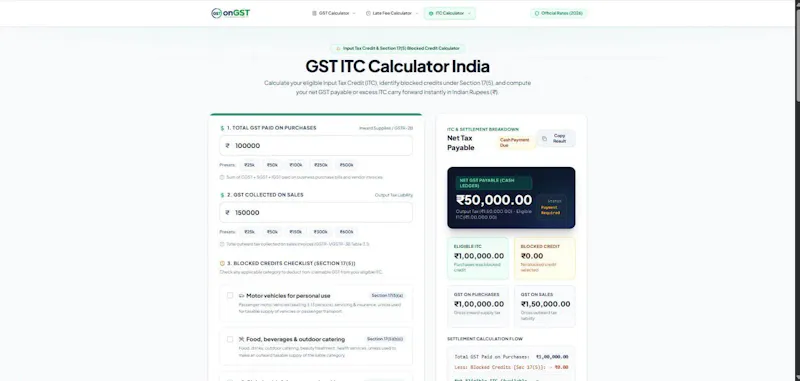 onGST Calculator screenshot 3