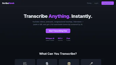 ScribeHawk — Transcribe Anything. gallery image