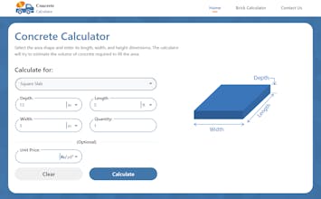 Pro Concrete Calculator gallery image