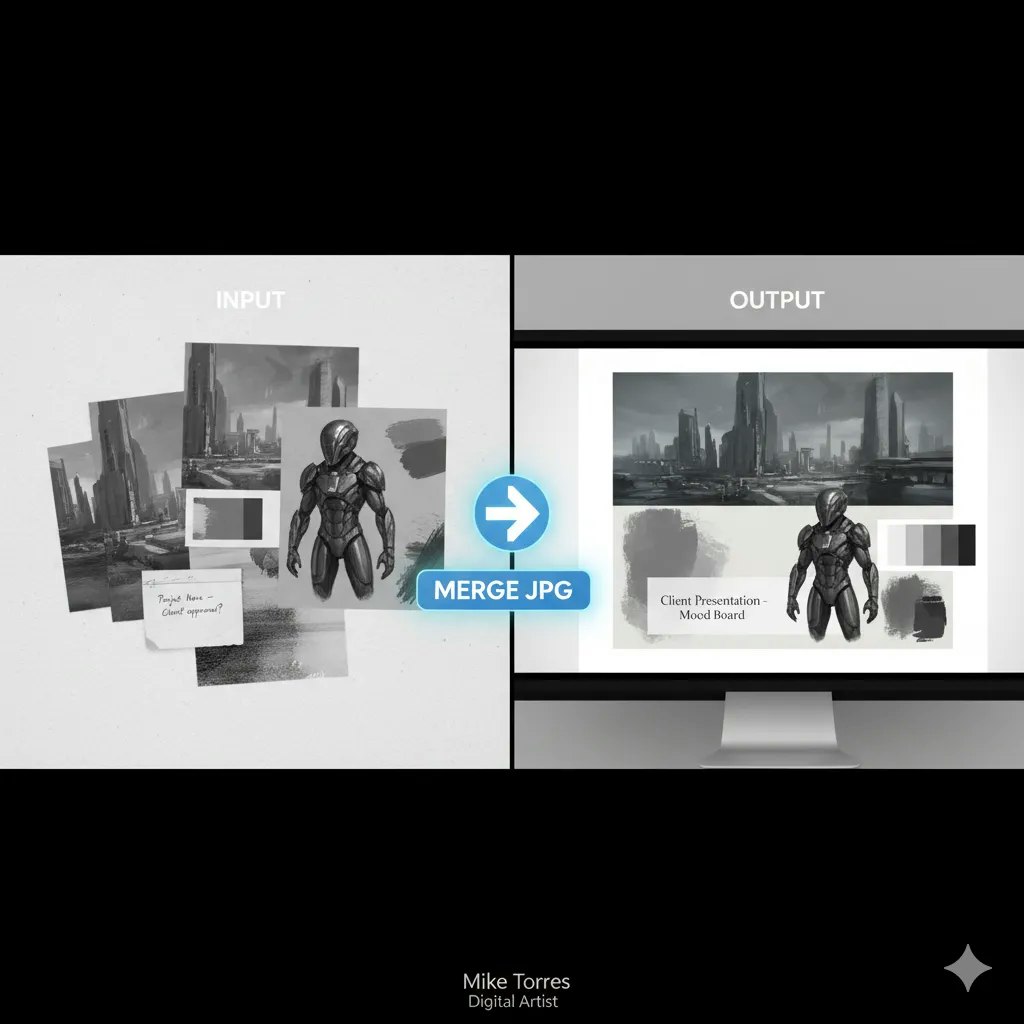 Média Fusionner JPG - Fusionner les images rapides, simples, gratuites, complètement privées en ligne. 8