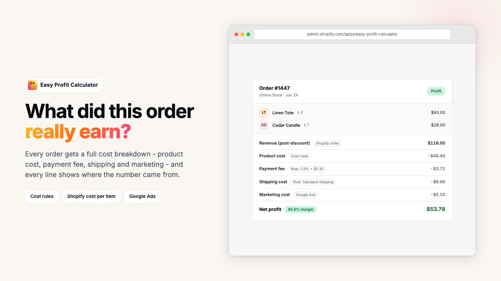 Easy Profit Calculator gallery image