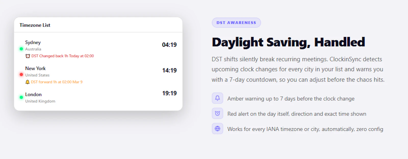 ClockinSync - Smart Timezone Extension screenshot 4