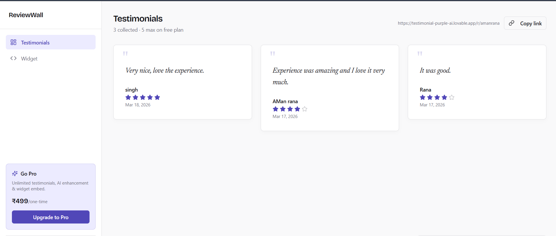 ReviewWall  gallery image