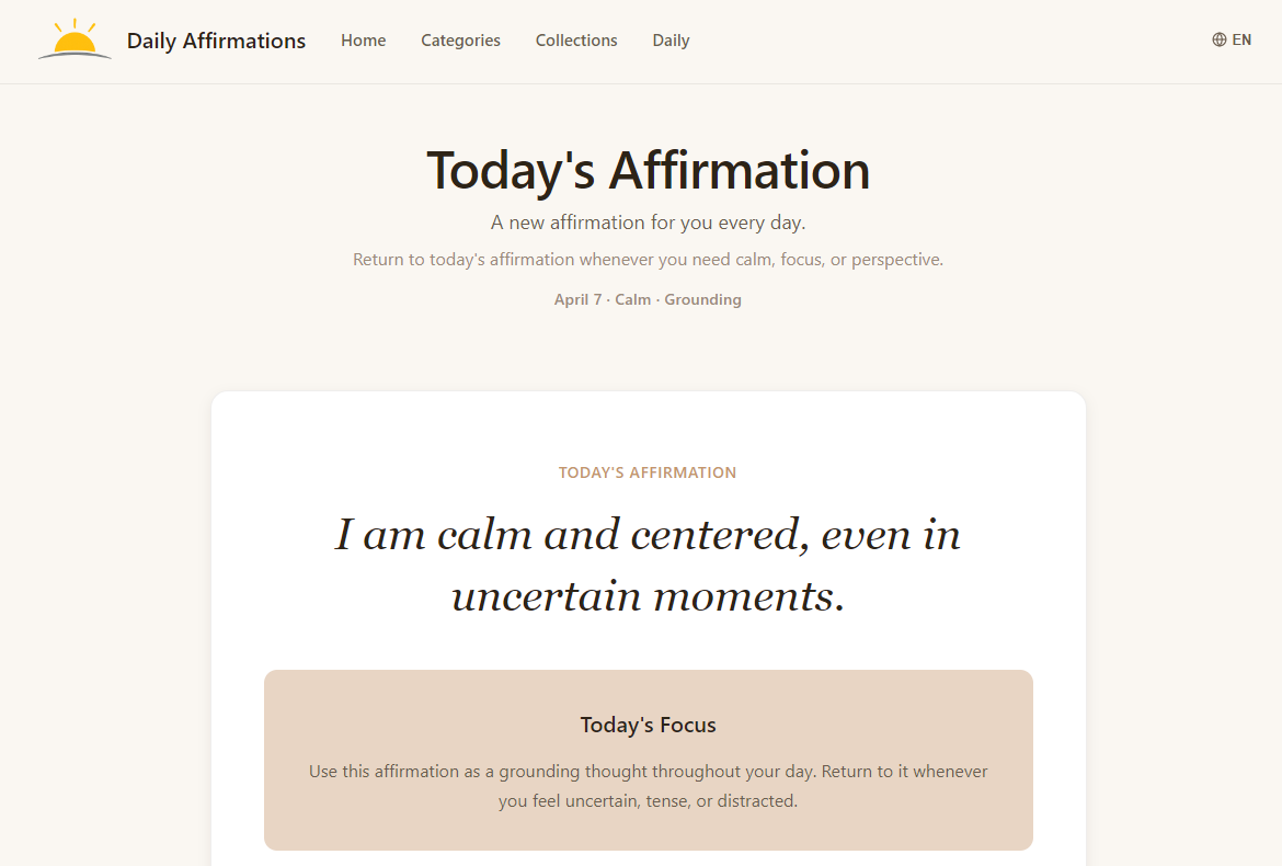 Daily Affirmations gallery image