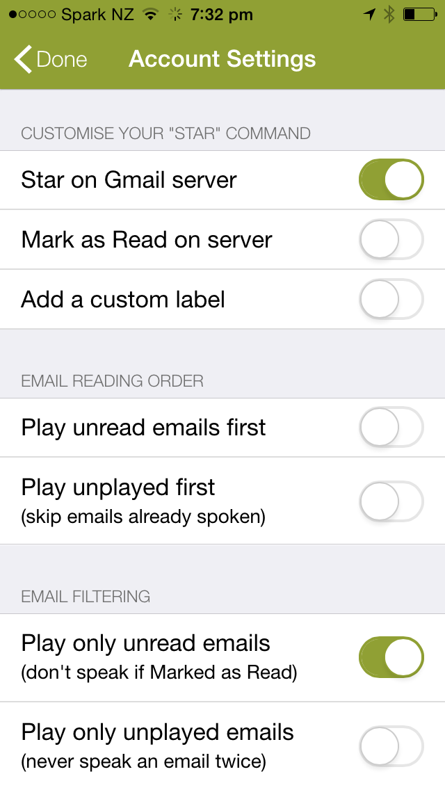 Speaking Email - voice reader for email