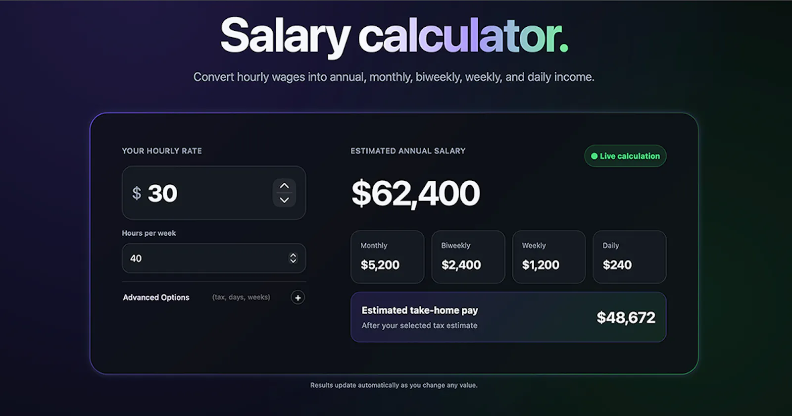 SalaryHow screenshot 1