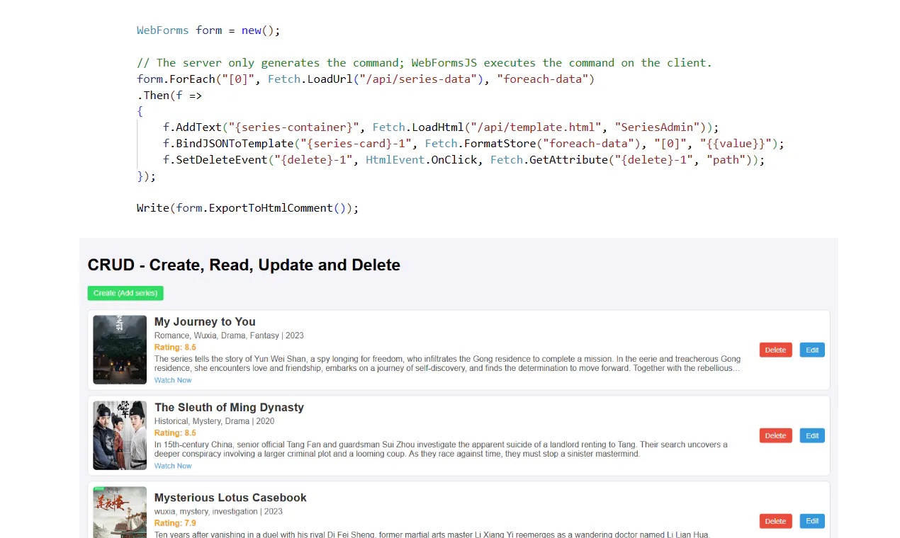 WebForms Core gallery image