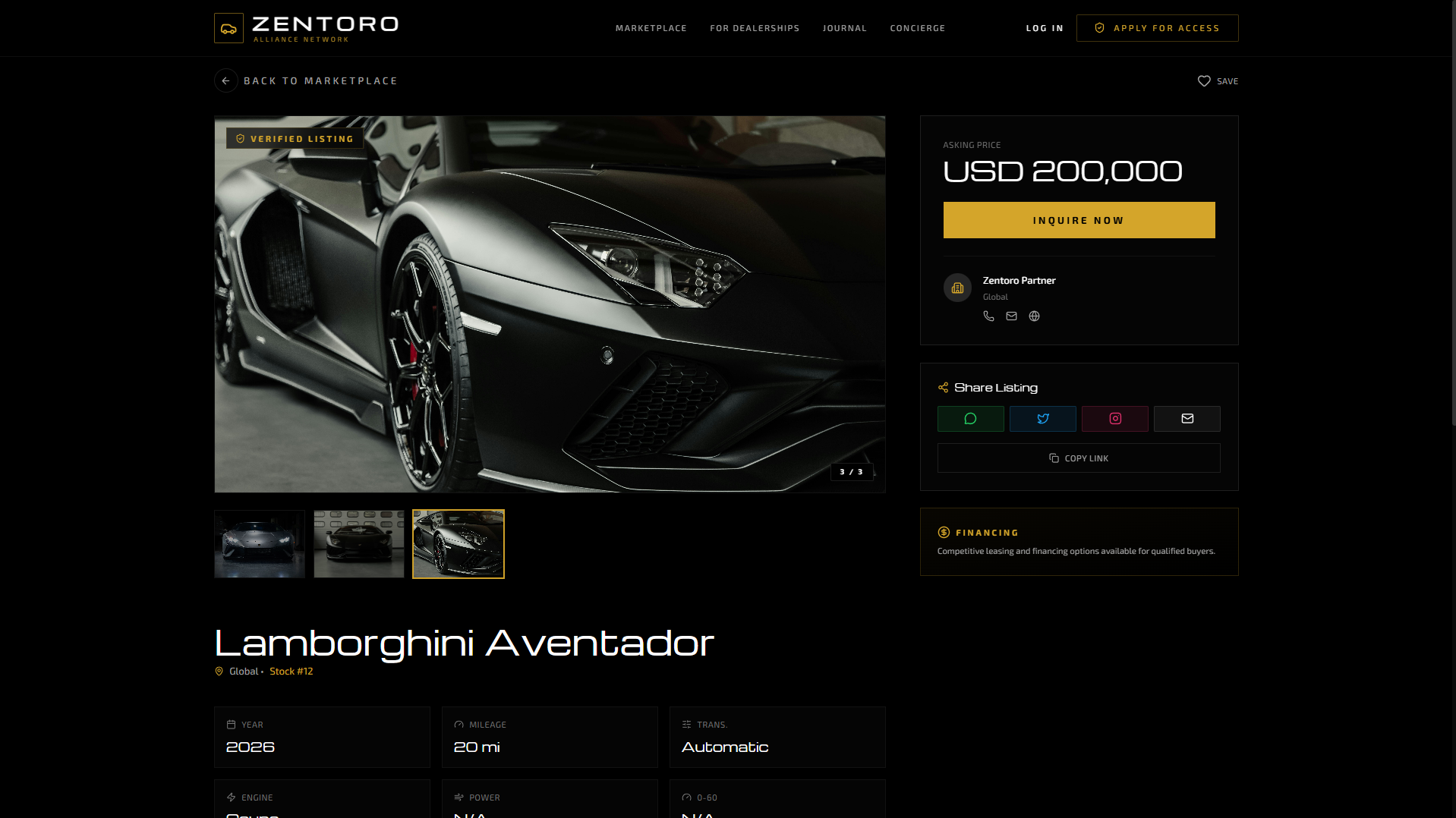 Zentoro Cars | Elite Automotive Market gallery image