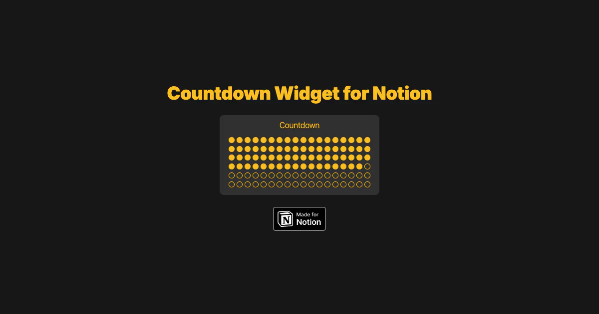 Free Notion Widgets gallery image