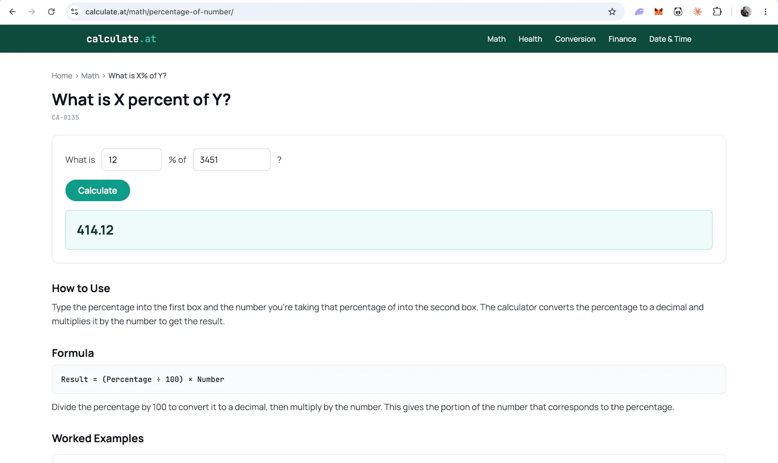 calculate.at screenshot 3