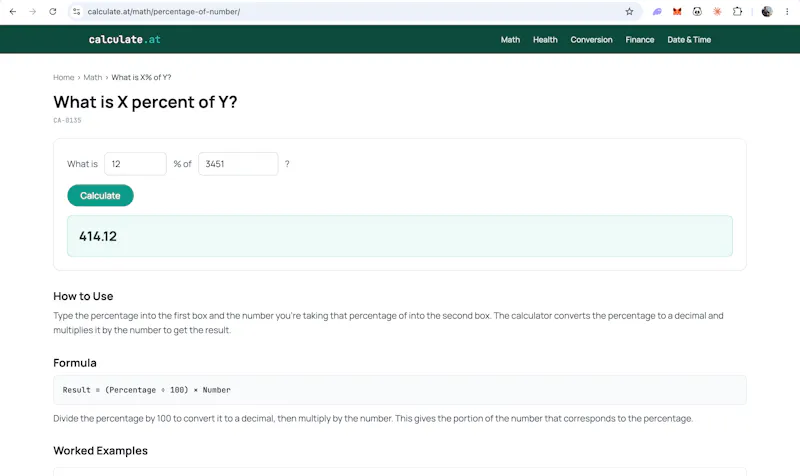 calculate.at screenshot 3
