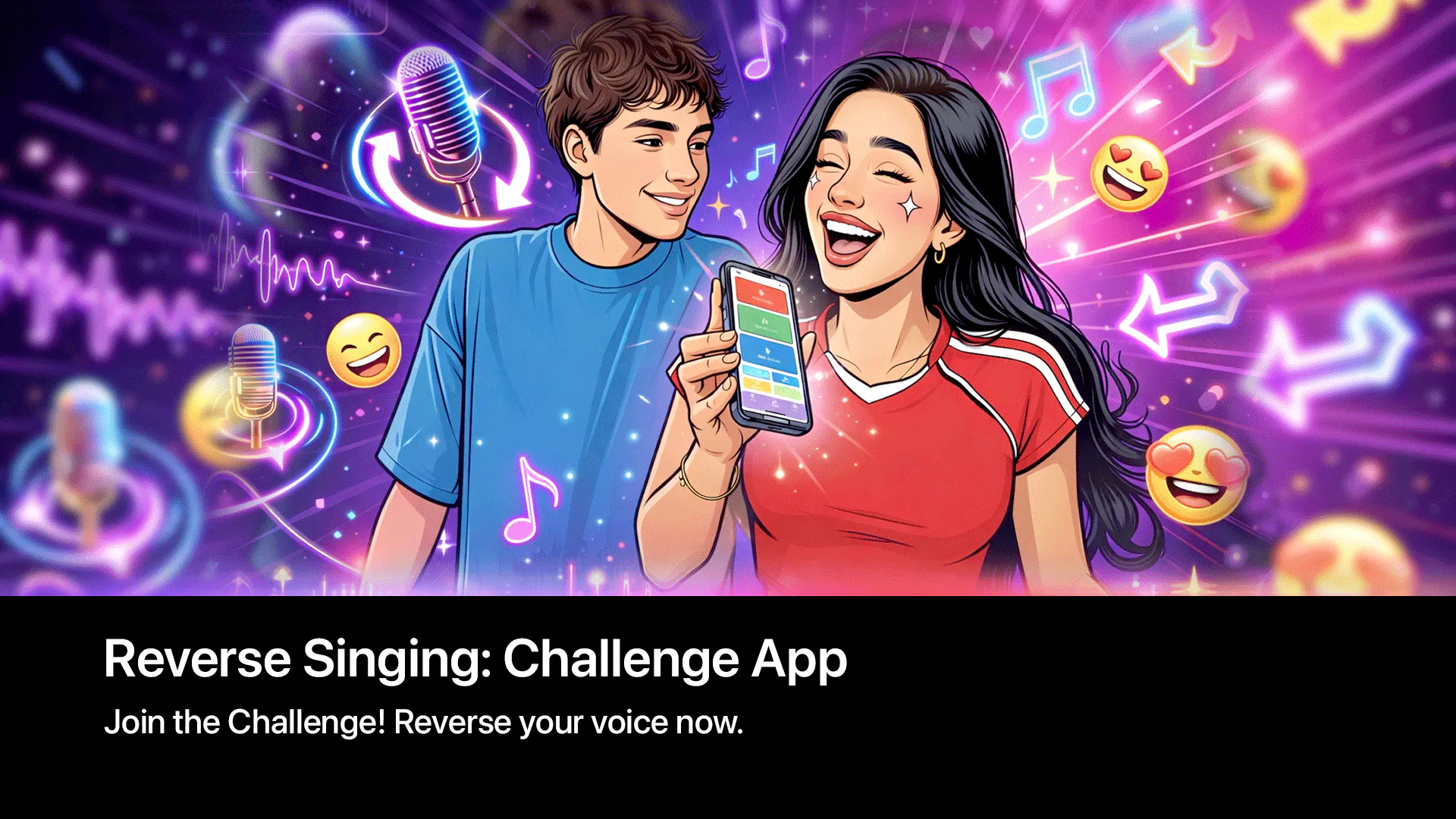 Reverse Singing: Challenge App 제품 배너