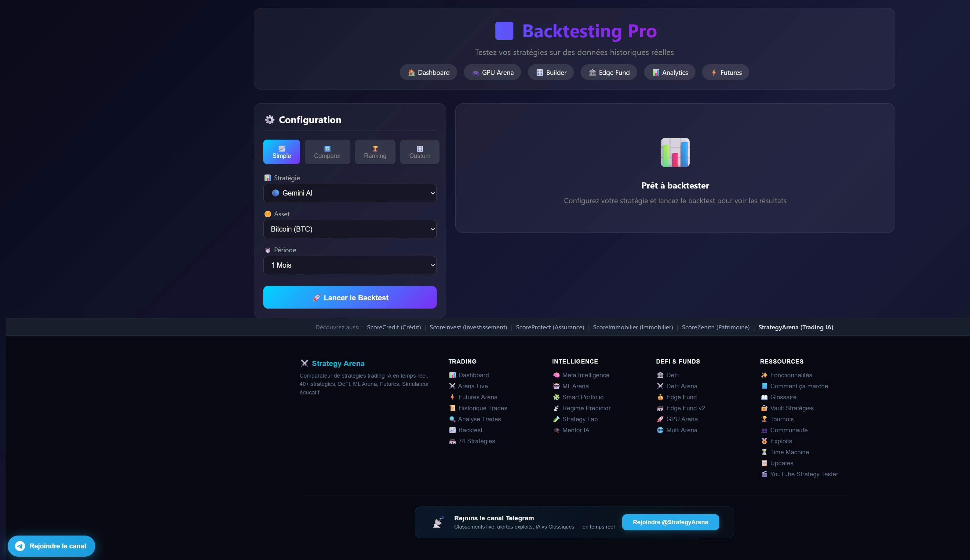 Strategy Arena - Screenshot 3 showing product features and functionality