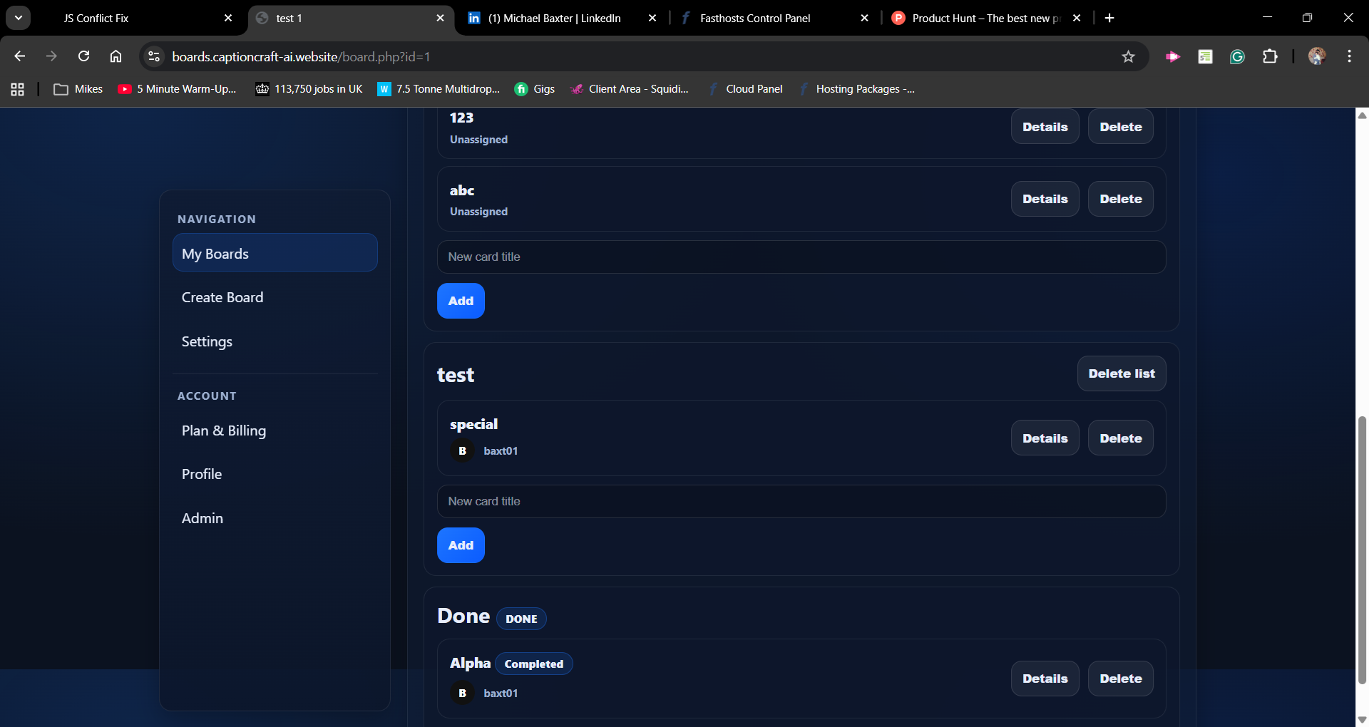 MyBoards - Main product screenshot demonstrating key features and user interface