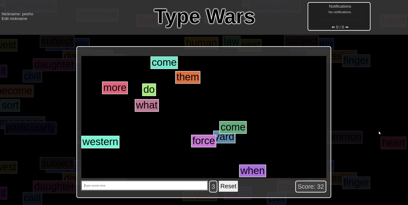 TypeWars.io gallery image