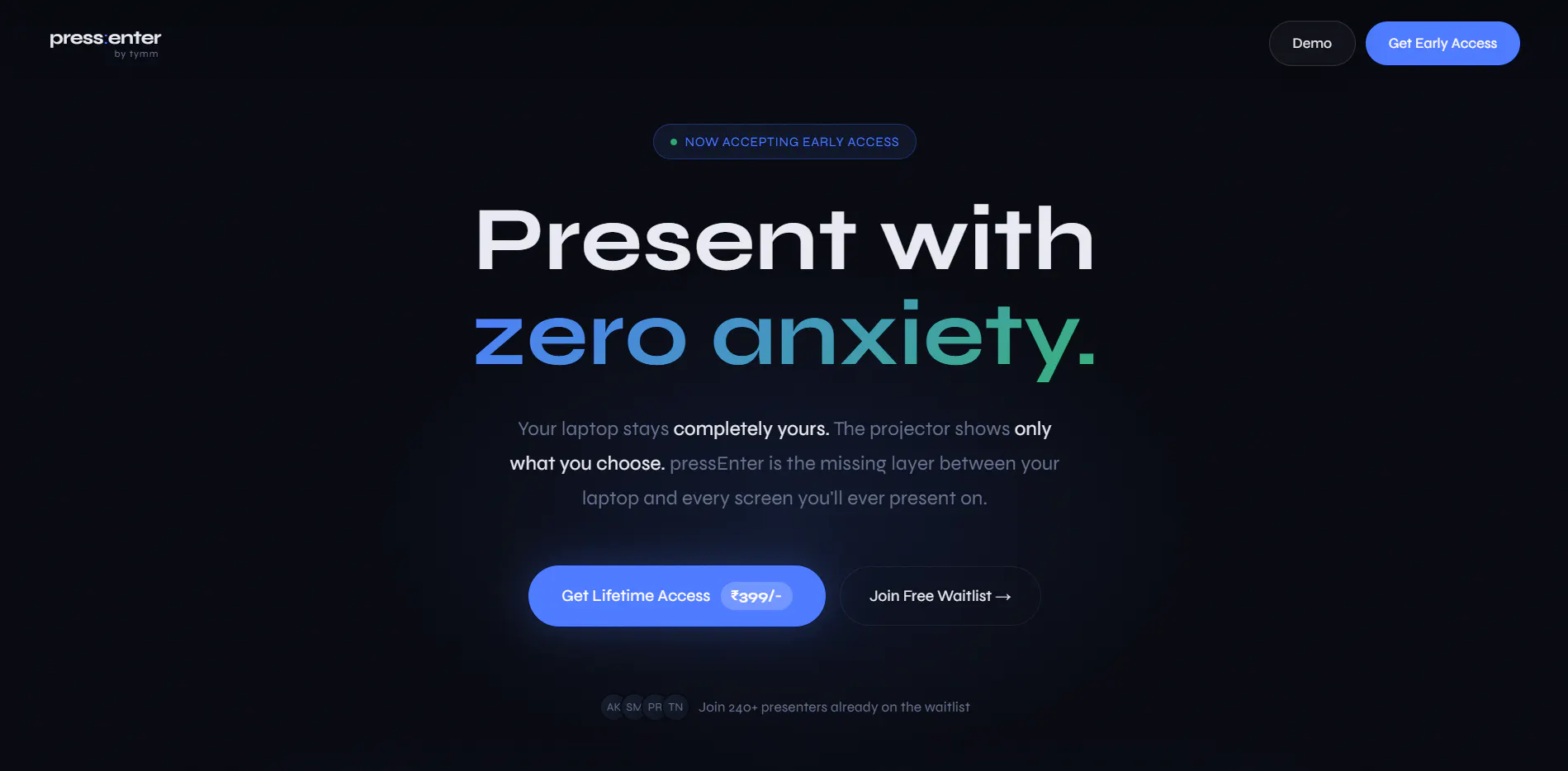 pressenter 제품 배너