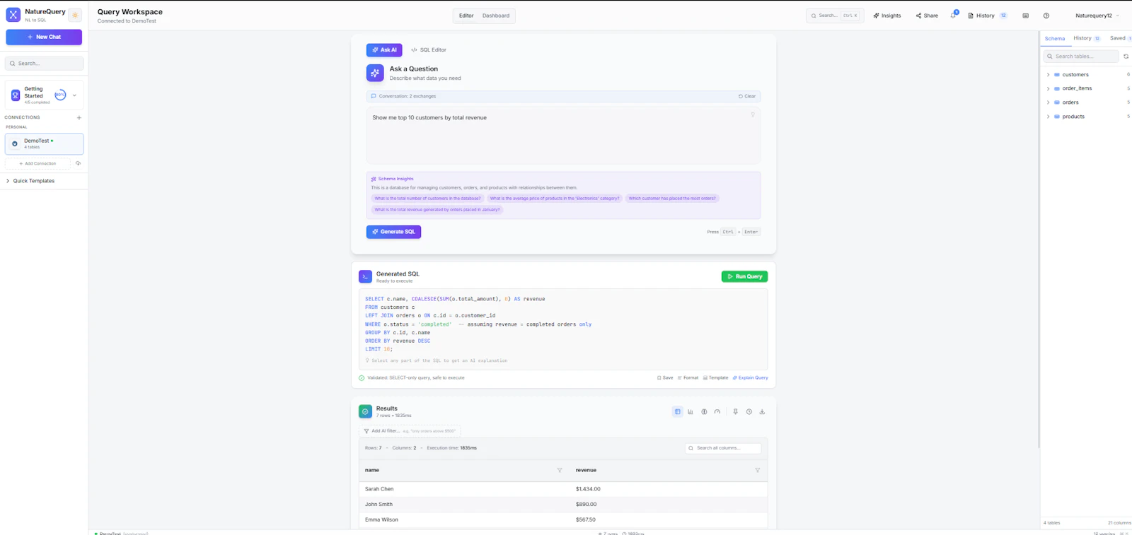 NatureQuery screenshot 2