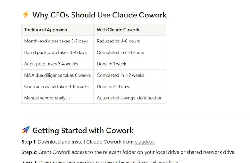 Claude Cowork for CFO screenshot 2