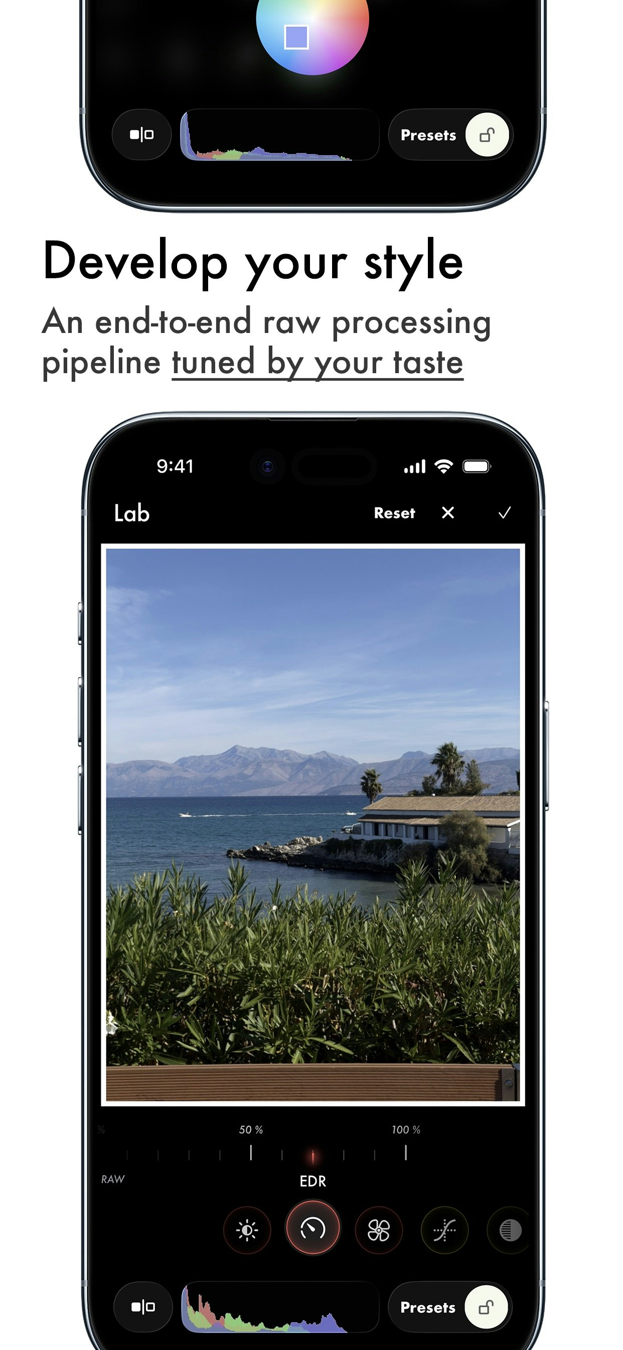 LUMA Camera & Presets - Screenshot 2 showing product features and functionality