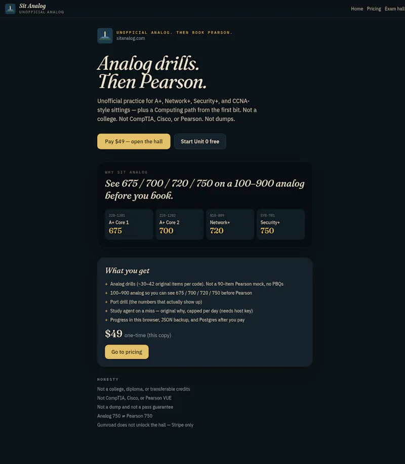 Sit Analog screenshot 1