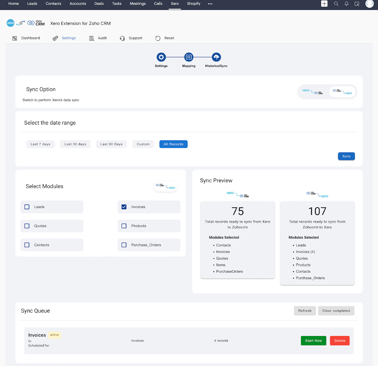 Xero Bi-Directional for Zoho CRM screenshot 3