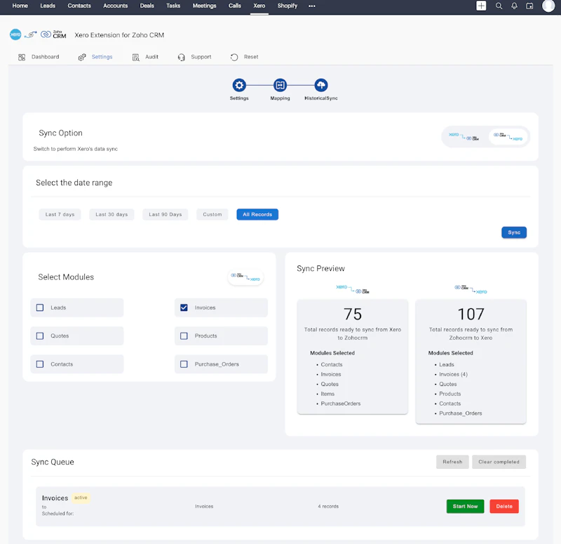 Xero Bi-Directional for Zoho CRM screenshot 3