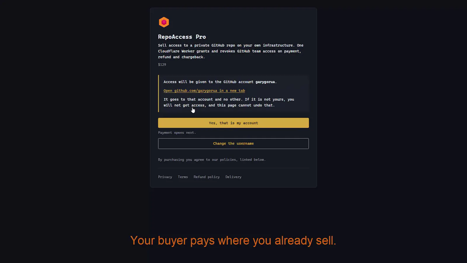 RepoAccess screenshot 2