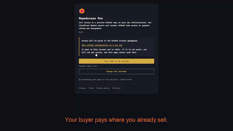 RepoAccess screenshot 2