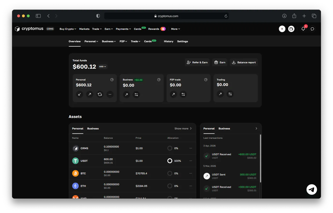 Cryptomus gallery image