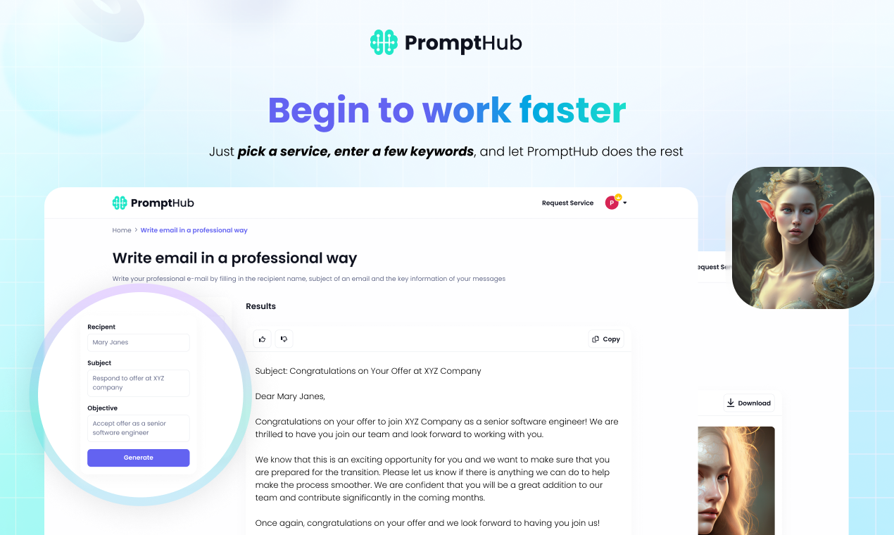 Media Prompthub - Hub AI Generatif yang sedia untuk digunakan tanpa mendorong kepakaran 2