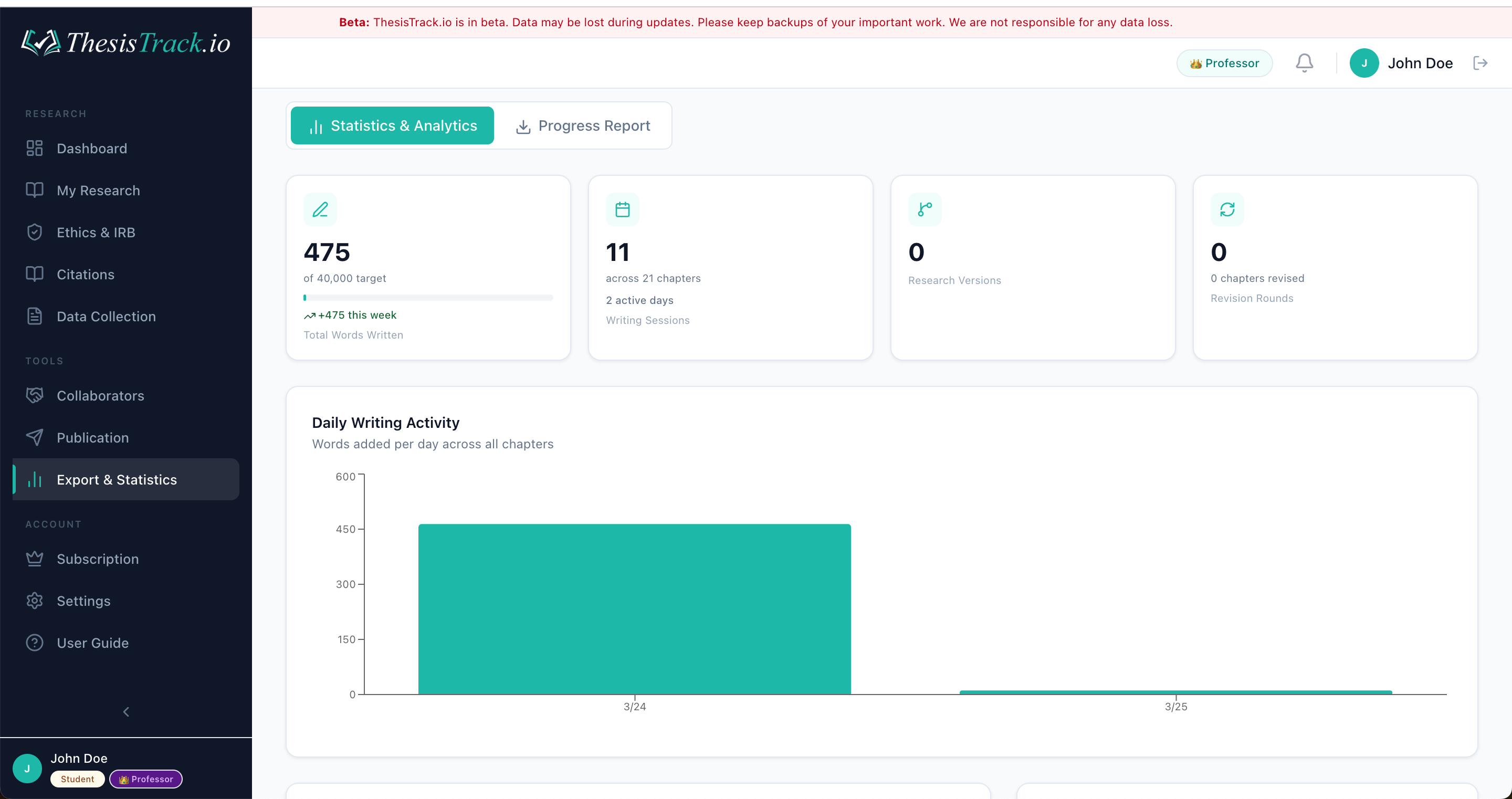 ThesisTrack.io gallery image