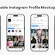 Editable Instagram Profile Mockup