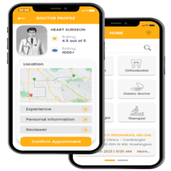 Uber para o aplicativo de reserva de médico