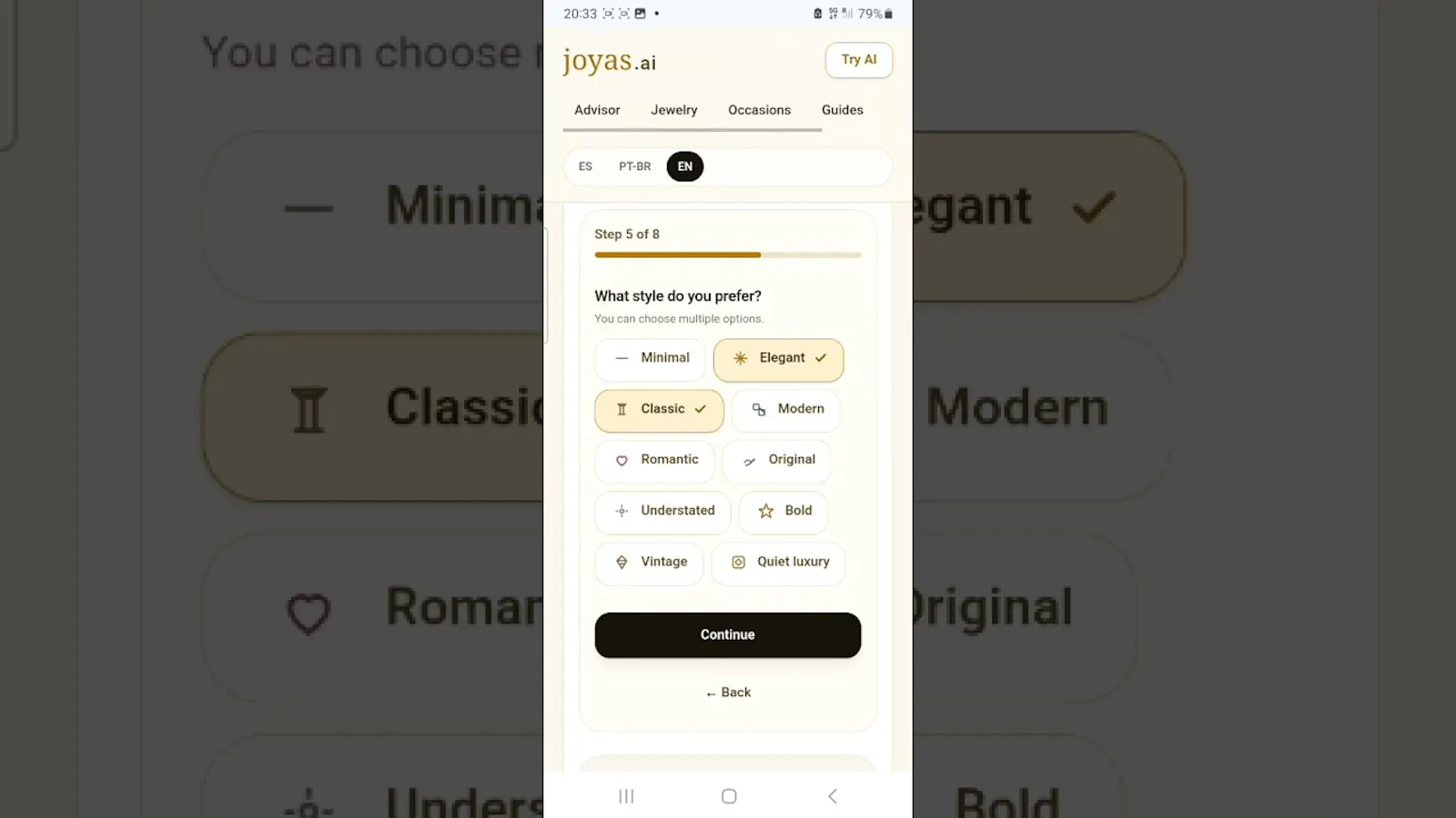 Joyas.ai screenshot 1 (video preview)