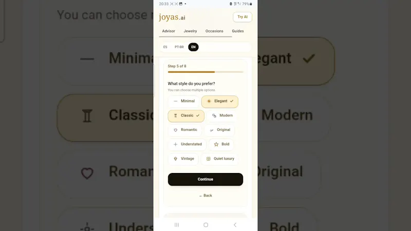 Joyas.ai screenshot 1 (video preview)