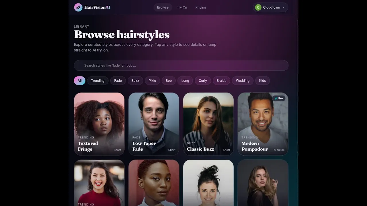 HairVisionAI gallery image